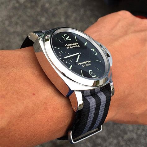 panerai on a nato|aftermarket Panerai watch straps.